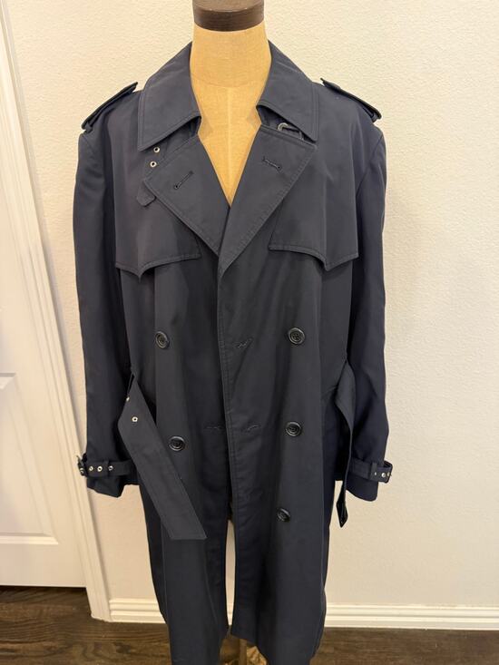 Amanda Leroi Other - Amanda Leroi ALR Rainwear Navy Rain Coat Jacket Trench Coat US L Euro 52